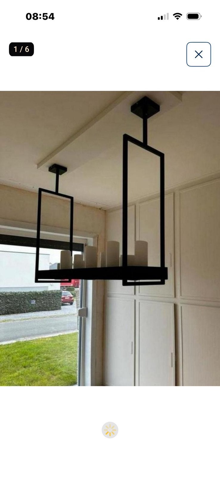 Stalen lamp kevin reilly style, Ophalen, Zo goed als nieuw, Metaal, Minder dan 50 cm