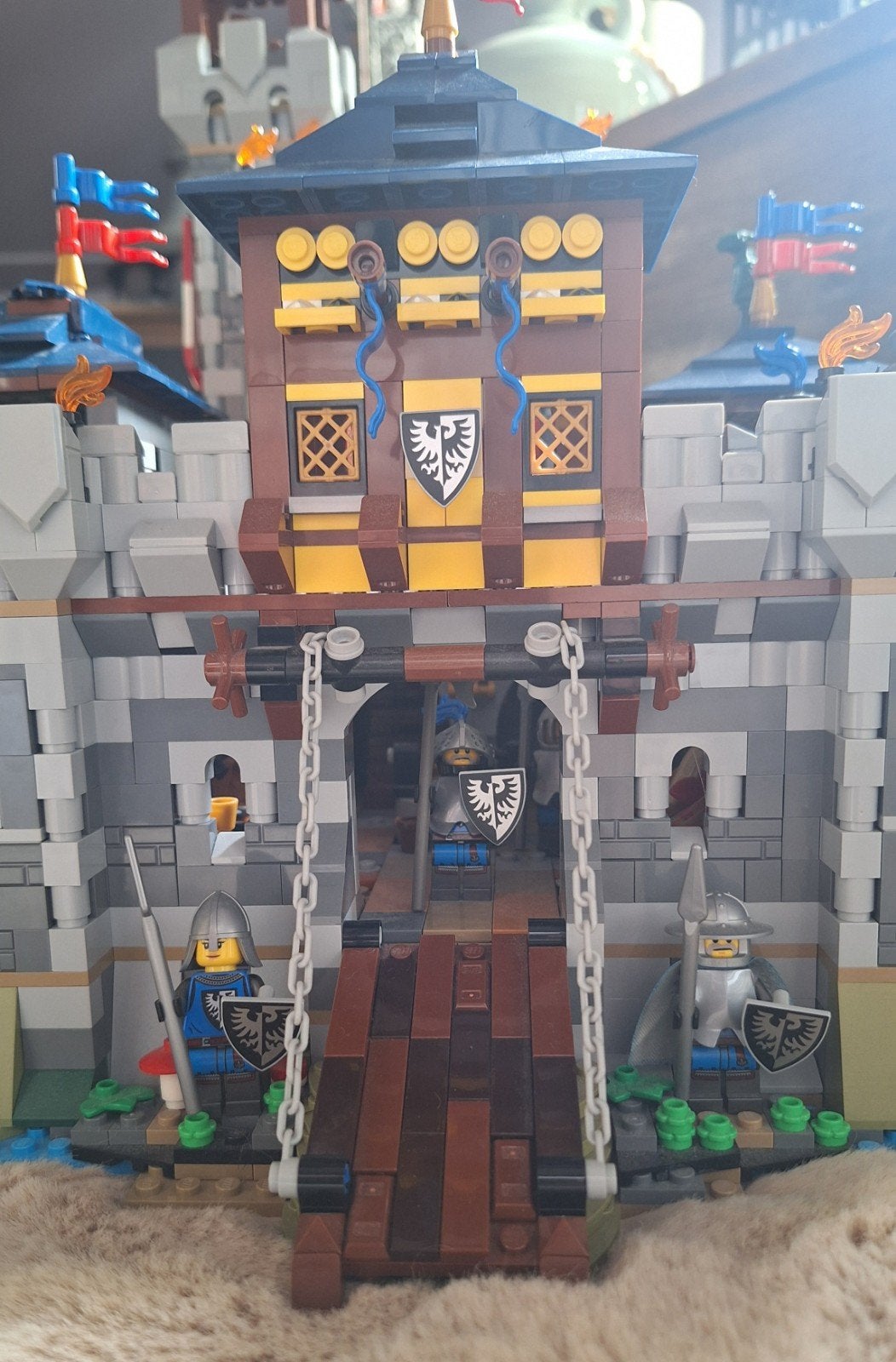 Lego Black falcon kasteel Moc + sorteerbak, Ophalen, Gebruikt, MOC (eigen creatie), Lego