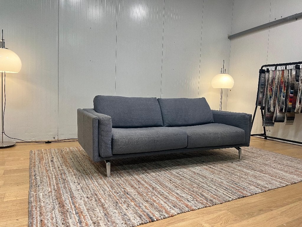 Leolux Bellice 3-Zits Bank Wol Grijsblauw, Leolux, https://www.leolux.nl/, Driepersoons, 75 tot 100 cm