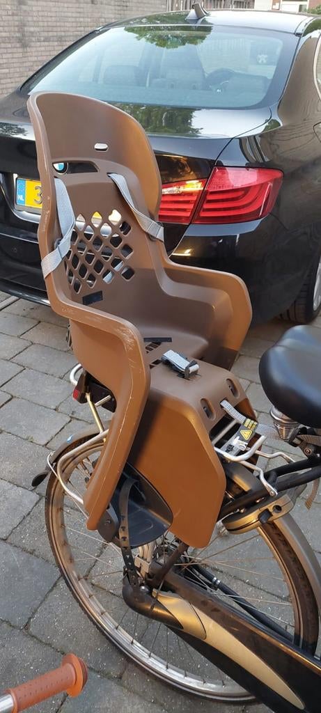 Polisport Achterzitje Bruin - Comfortabel en Veilig, 15 t/m 25 kg, Achterzitje, Ophalen of Verzenden, Polisport