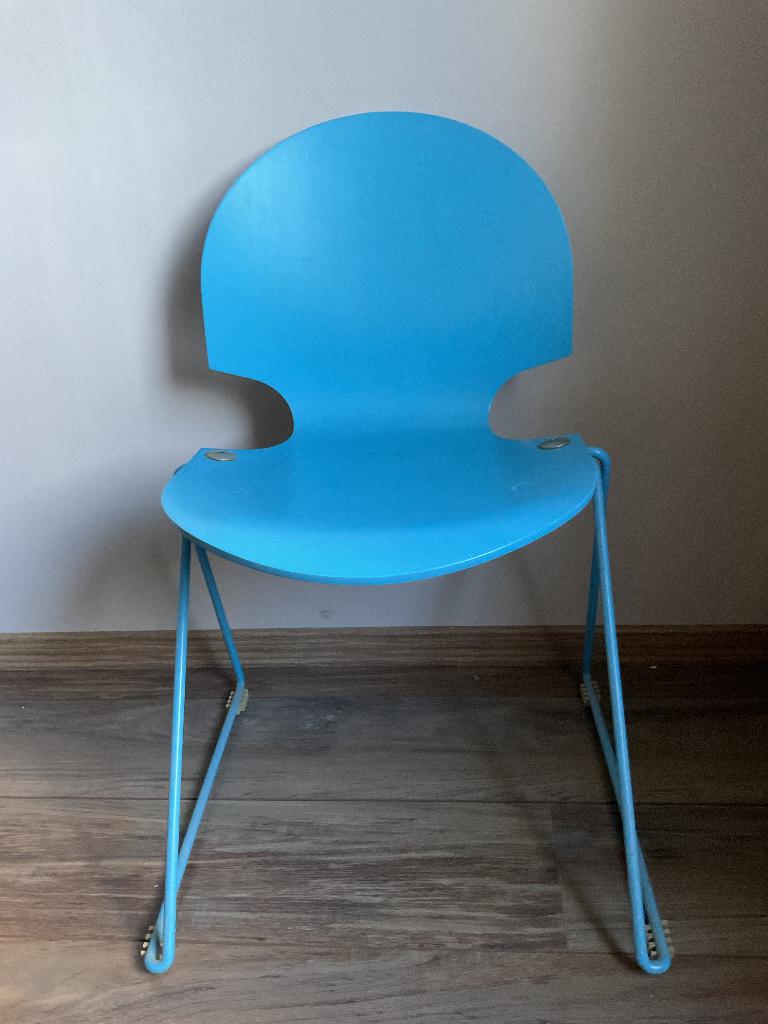 Fritz Hansen vlinder Stoelen, Ophalen, Gebruikt, Blauw, Hout
