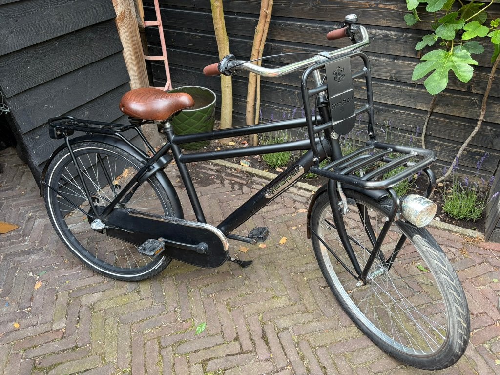 Popal transportfiets 26 inch jongen zwart, Terugtraprem, Gebruikt, Versnellingen, Popal