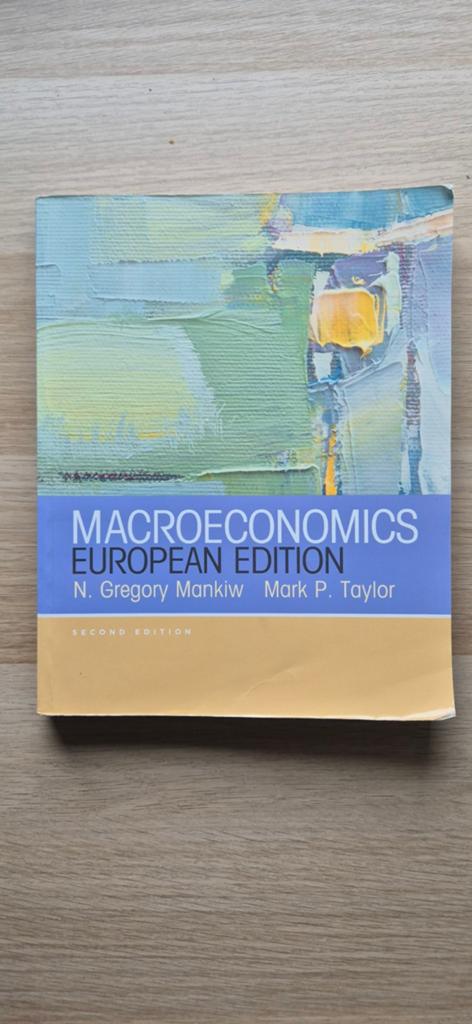 Macroeconomics European Edition - Tilburg Econometrie, Boeken, Ophalen of Verzenden, Beta, N. Gregory Mankiw, Mark P. Taylor, WO