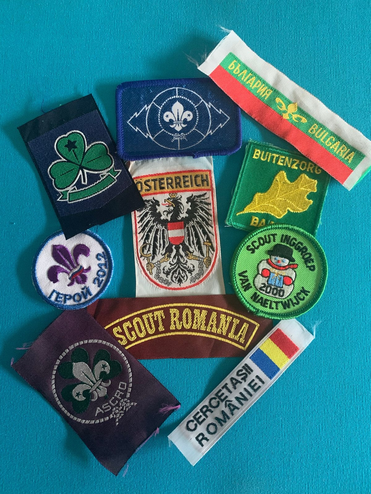 Set van 10 diverse Scouting insignes, Verzamelen, Ophalen of Verzenden, Nieuw, Embleem, Speld of Insigne