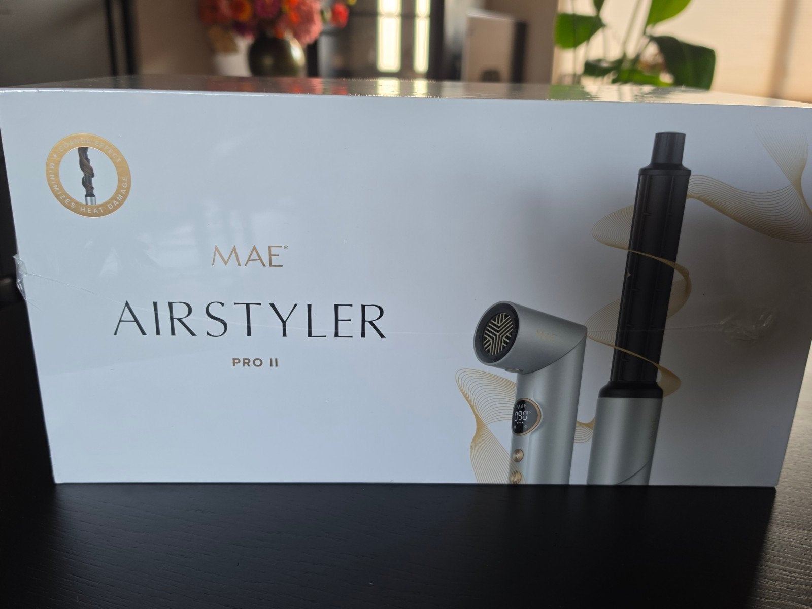 MAE airstyler Pro 2, zilver, nieuw in doos, Ophalen of Verzenden, Nieuw, Föhn of Haardroger