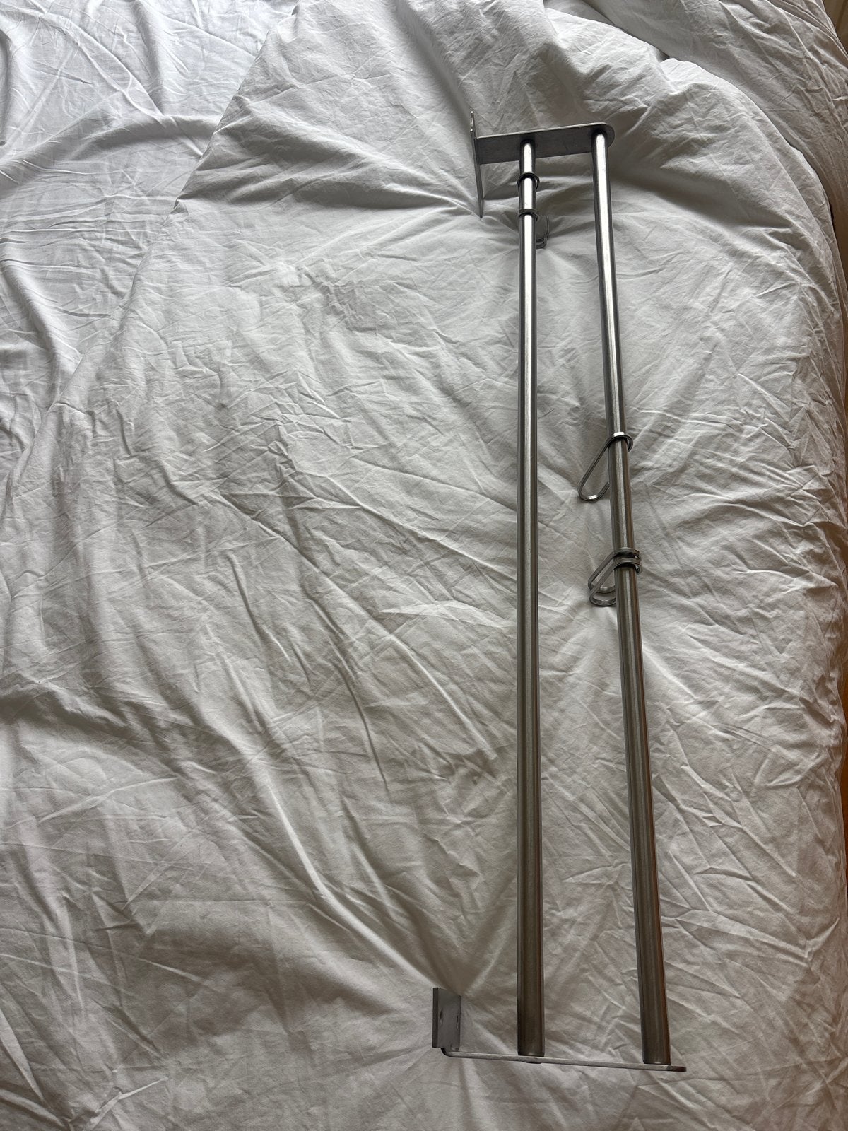 IKEA Grundtal handdoekrek RVS 80cm, Gebruikt, Handdoekenrek, Zilver, Ophalen