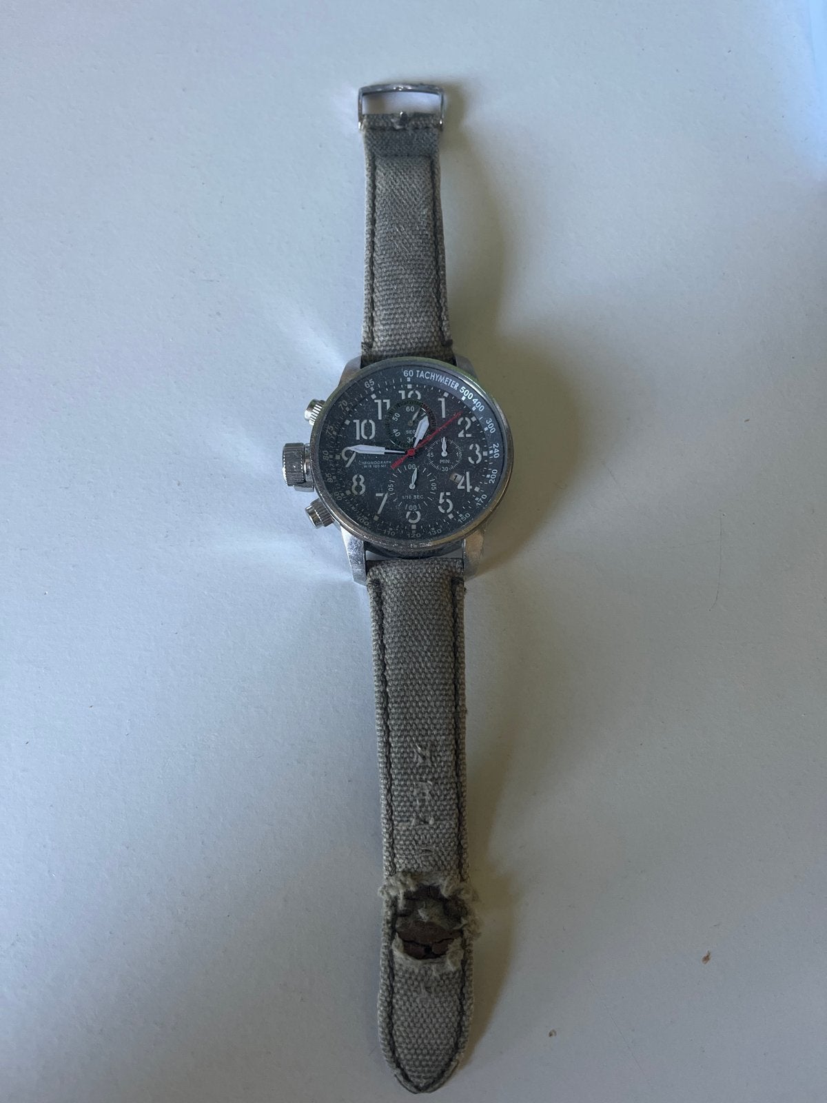 Invicta Force 11525 lefty Polshorloge. Batterij is vervangen, Overige merken, Gebruikt, Staal, Polshorloge