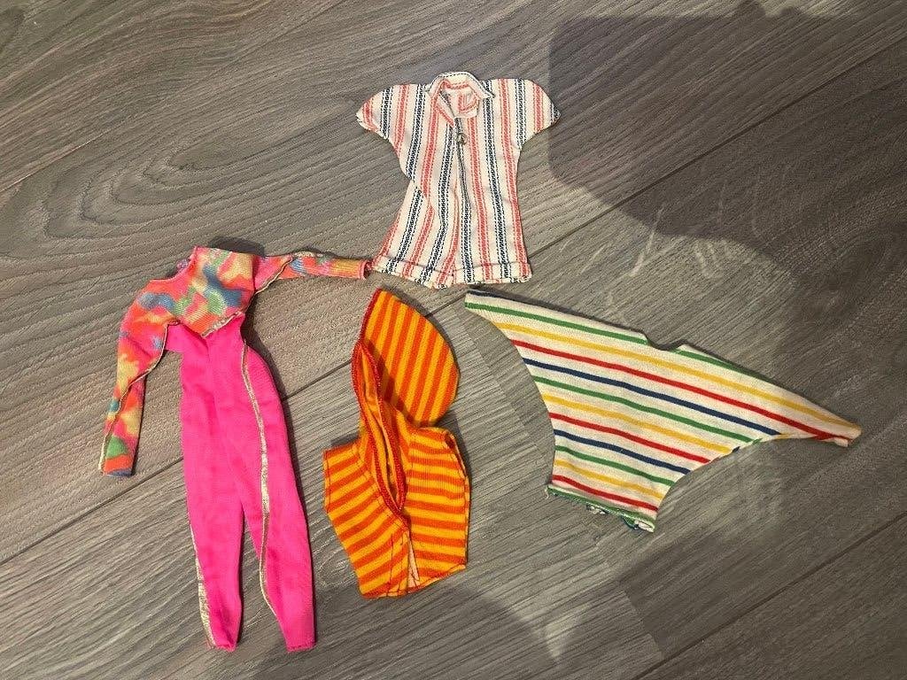 vintage retro barbie sindy fleur skipak blouse jumpsuit jurk, Ophalen of Verzenden, Zo goed als nieuw, Kleertjes