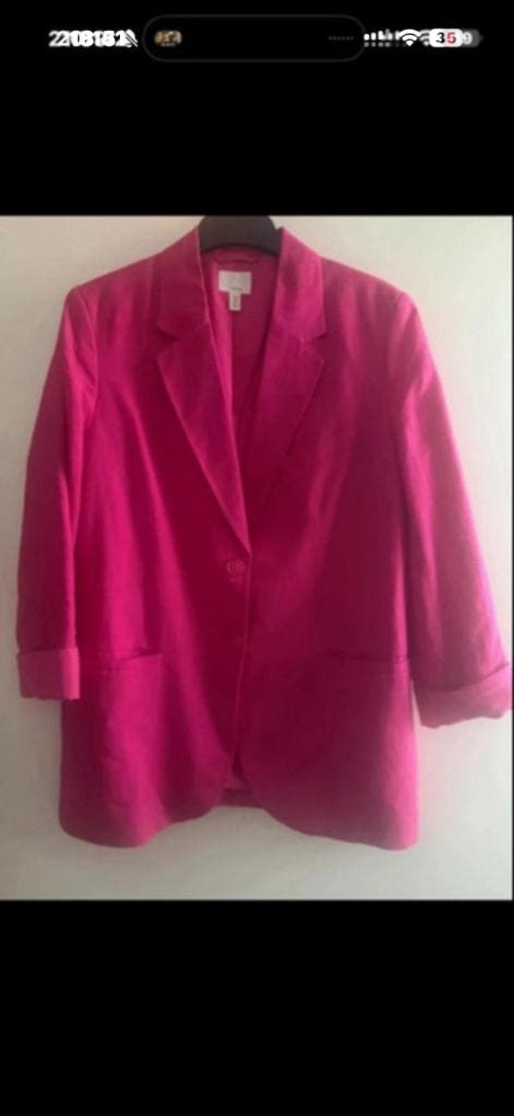 Roze blazer van H&M in maat M oversized, Maat 38/40 (M), Ophalen of Verzenden, Zo goed als nieuw, Jasje
