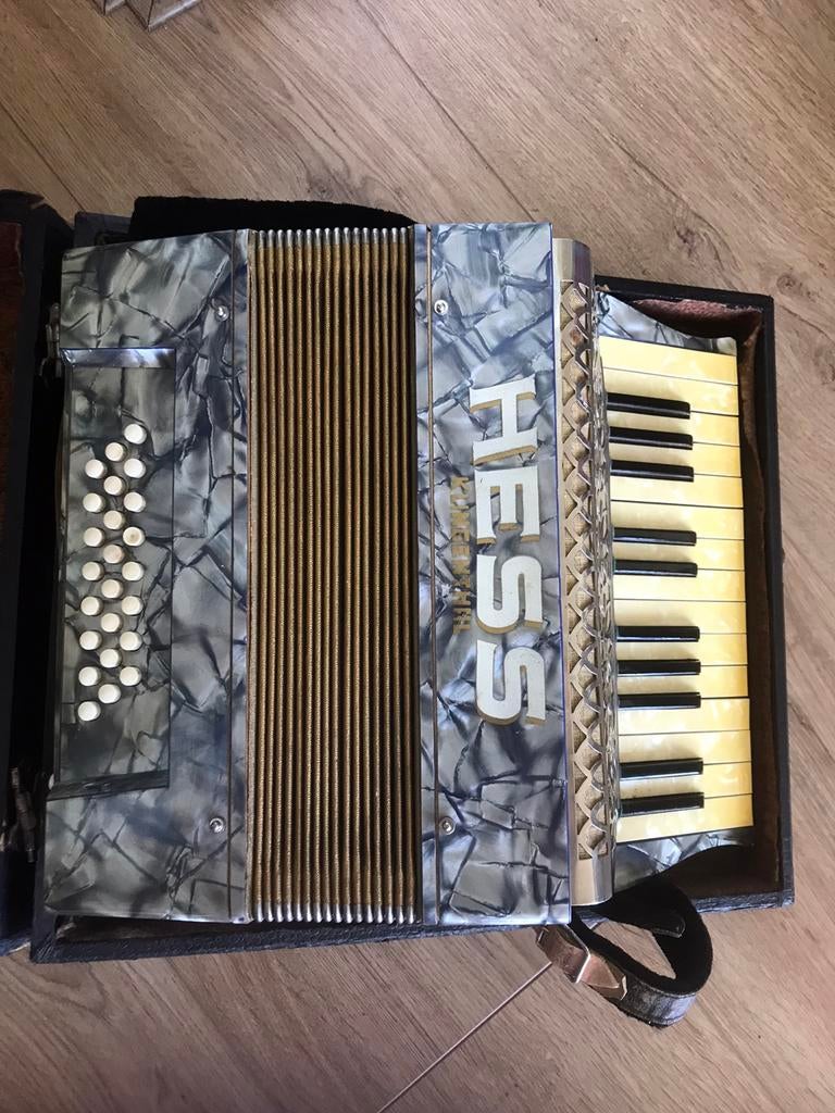 Hess Accordeon, Muziek en Instrumenten, Accordeons, Ophalen of Verzenden, Gebruikt