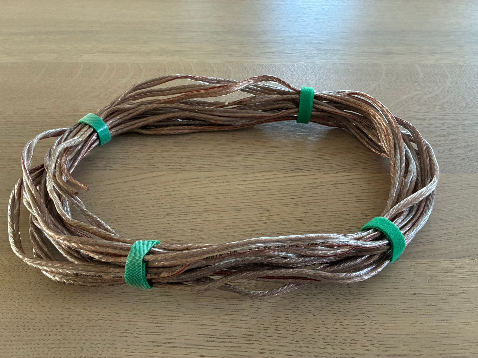 Luidsprekerkabel 2x4 mm2 van Media-Sun! (10,5 meter), Ophalen of Verzenden, Zo goed als nieuw, 10 meter of meer, Luidsprekerkabel