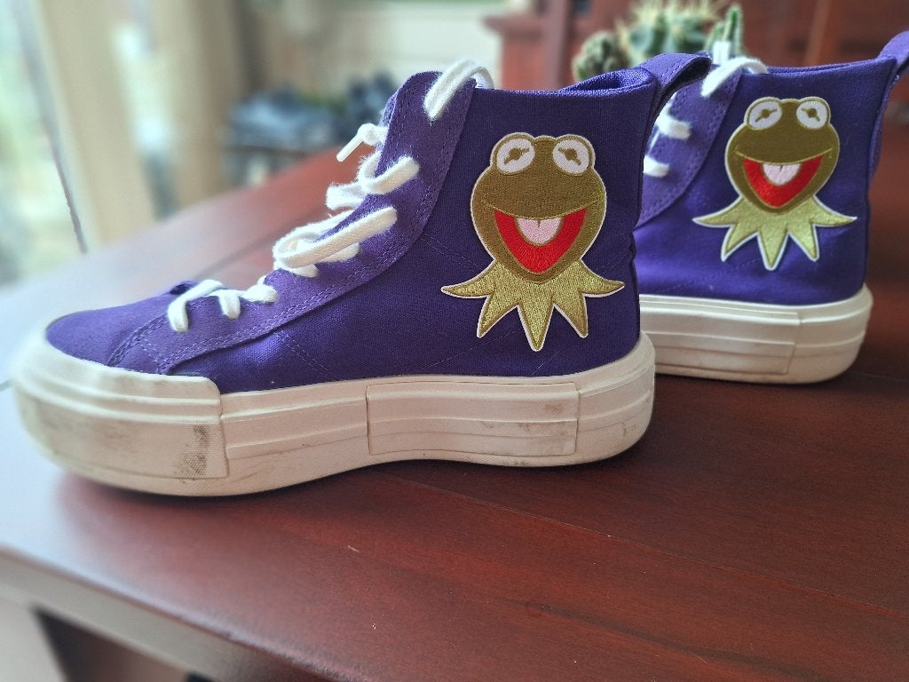 Converse All Stars 42,5 paarse muppet sneakers, Overige kleuren, Verzenden, Converse All Stars, Sneakers of Gympen