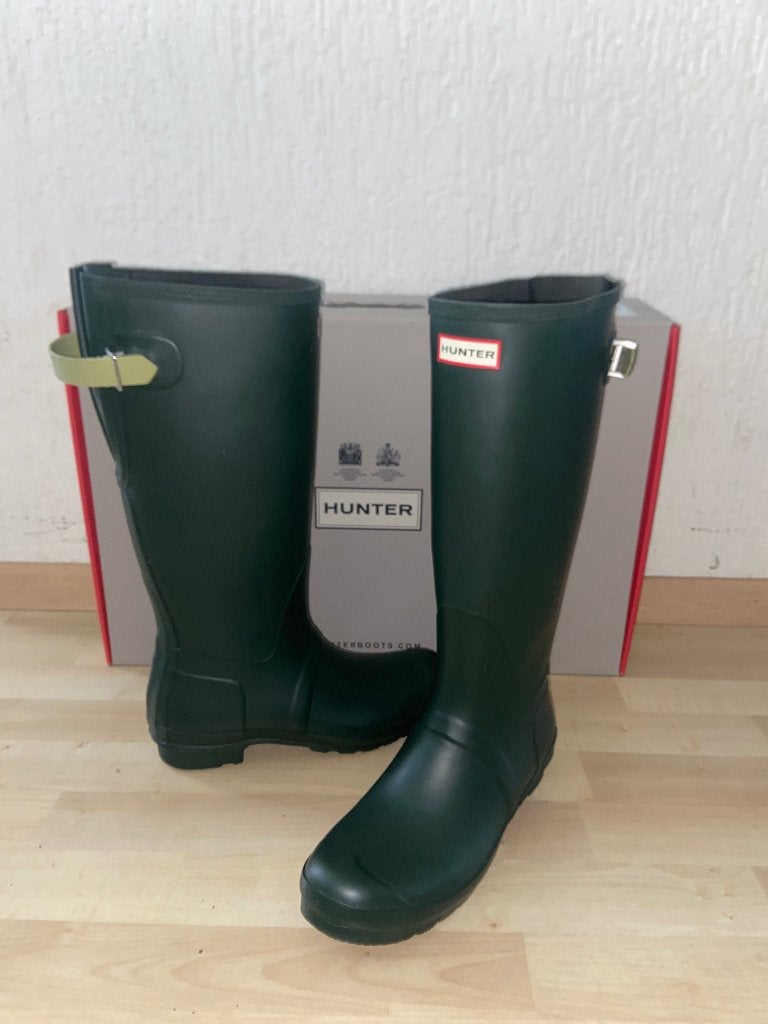 Hunter laarzen 43 groen, back adjustable, Kleding | Dames, Hoge laarzen, Ophalen of Verzenden, Groen, Hunter