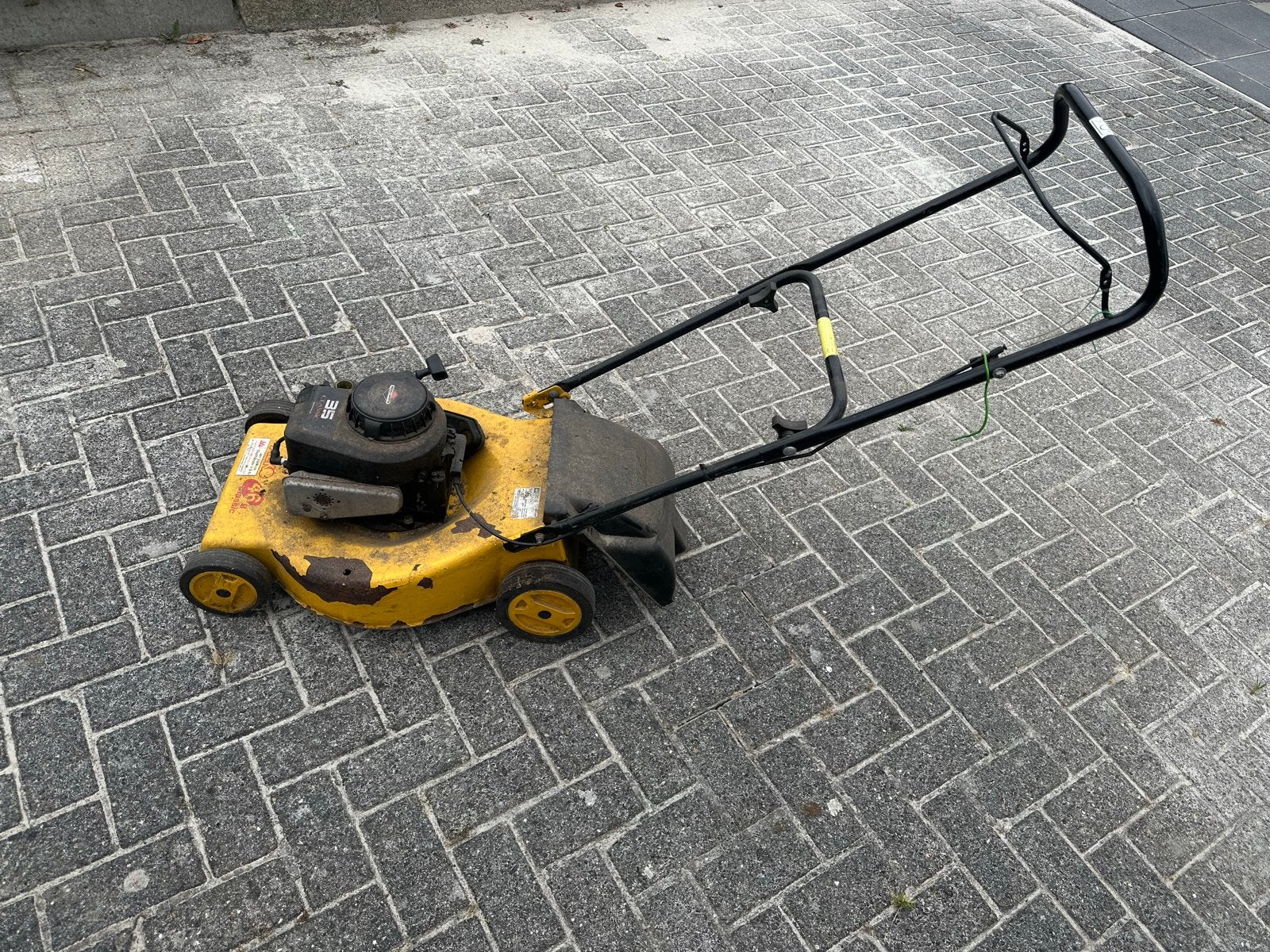 AL-KO Classic 3.5 Benzine Grasmaaier, Tuin en Terras, Grasmaaiers, Ophalen, Cirkelmaaier, Gebruikt, Opvangbak