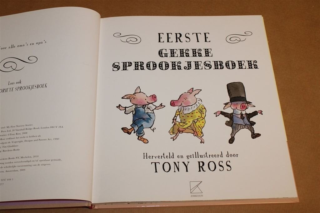Eerste Gekke Sprookjesboek — 8 Sprookjes, Tony Ross 2009, Ophalen of Verzenden, Zo goed als nieuw