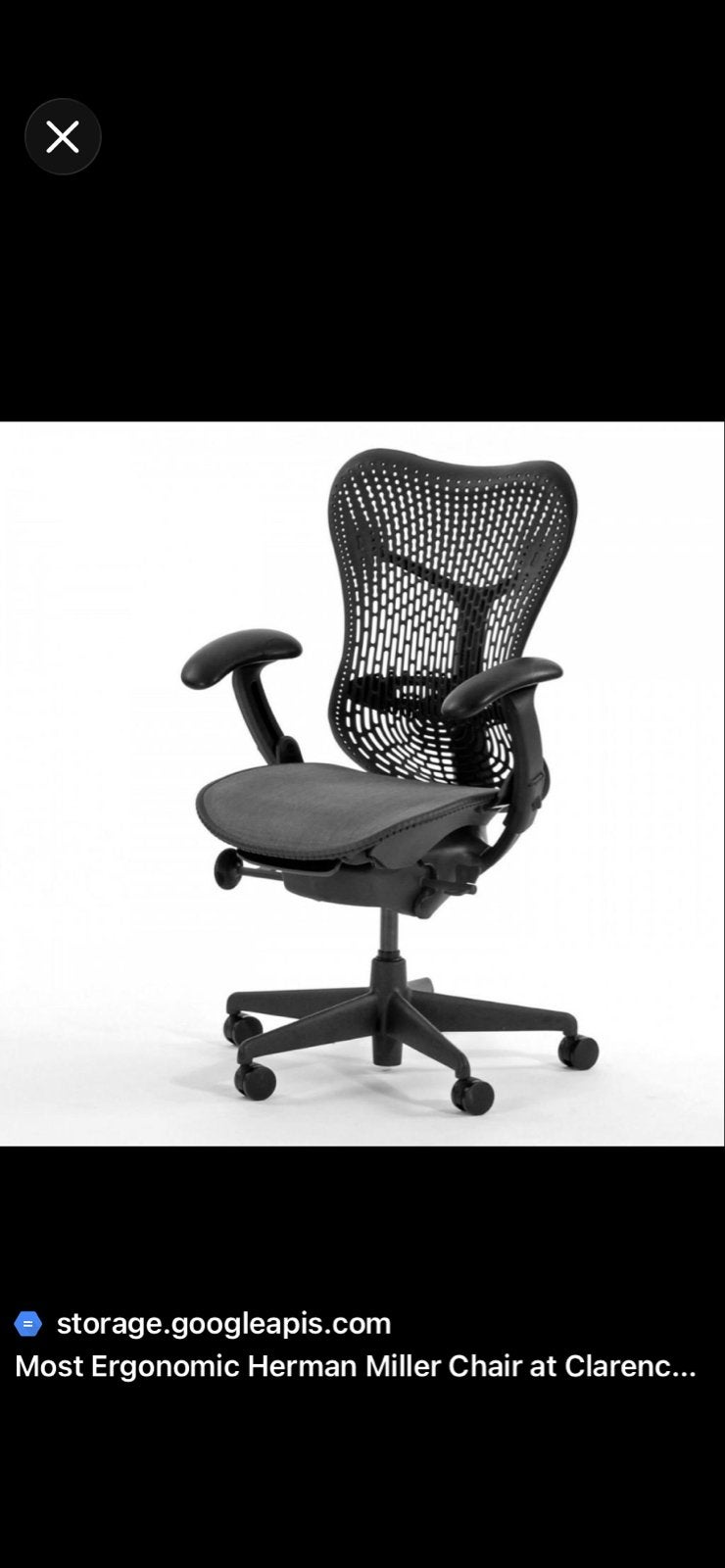 Ergonomische Herman Miller Bureaustoel, Ophalen, Gebruikt, Zwart, Bureaustoel