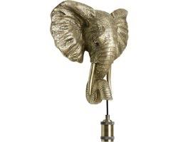 Luxe gouden olifant wandlamp van Light&Living, Ophalen of Verzenden, Nieuw, Metaal