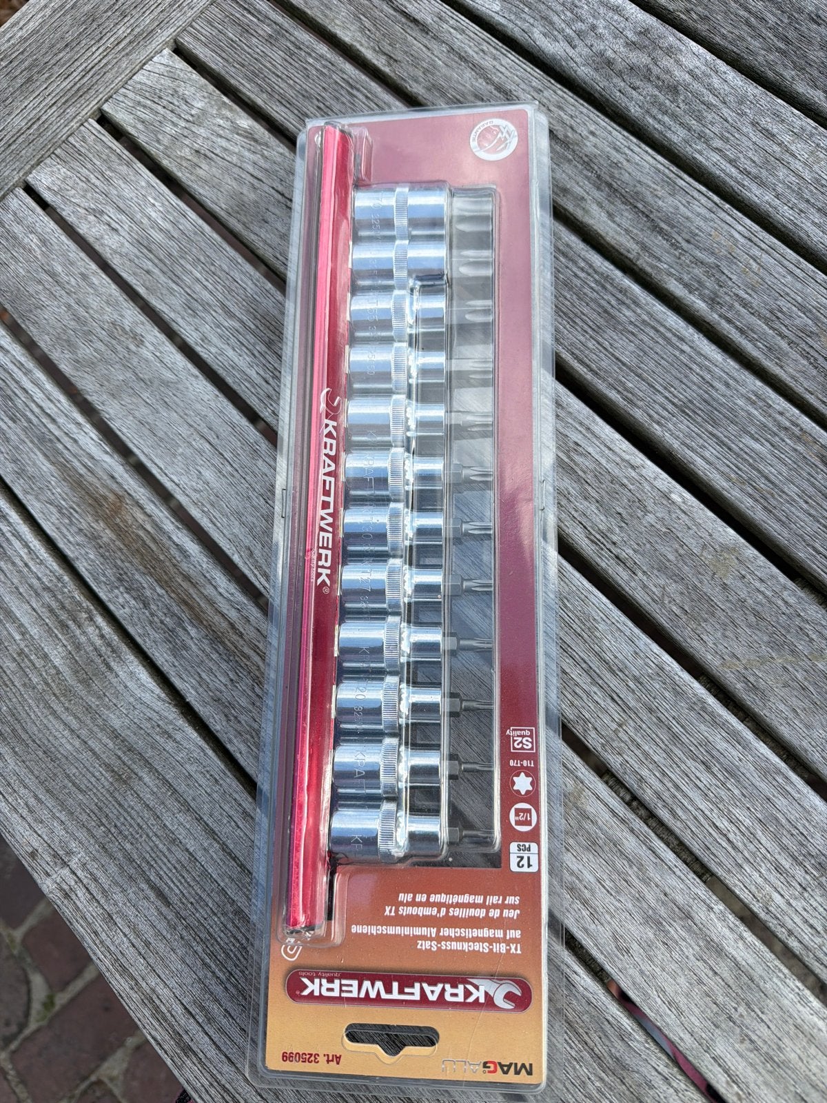 Kraftwerk TX-Bit-Stecknuss-Satz 1/2" - 12-delig, Ophalen, Nieuw, Gereedschapsset, Kraft Müller