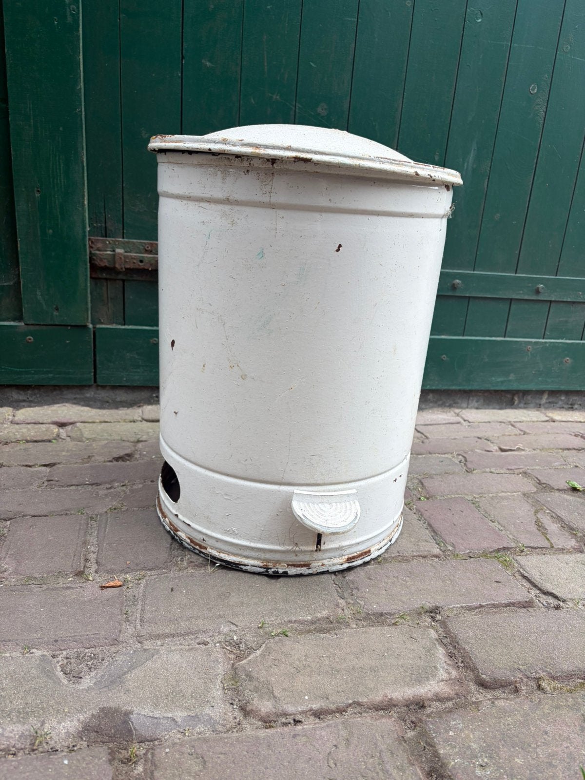 Vintage prullenbak, Gebruikt, Met pedaal, Ophalen of Verzenden, Minder dan 10 liter