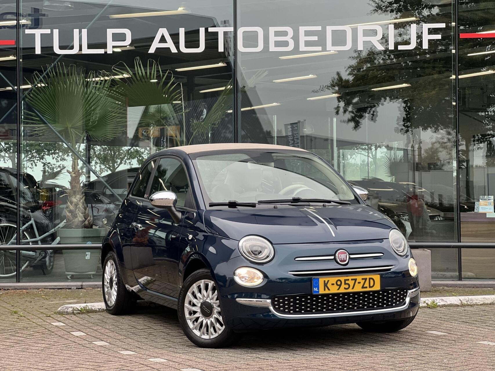 Fiat 500 C 1.0 Hybrid Cult Leuk&Fris Airco Cruise NLauto NAP, Auto's, Dealer onderhouden, Stof, Cabriolet, Verwarmde buitenspiegels