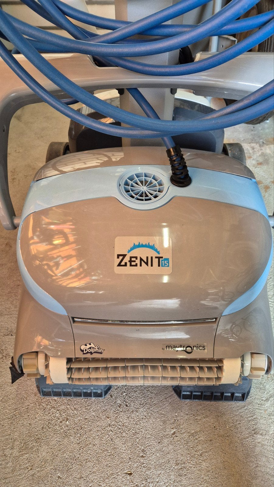 Maytronics Dolphin Zenit 15 zwembadrobot met trollie, Ophalen, Gebruikt, Overige typen