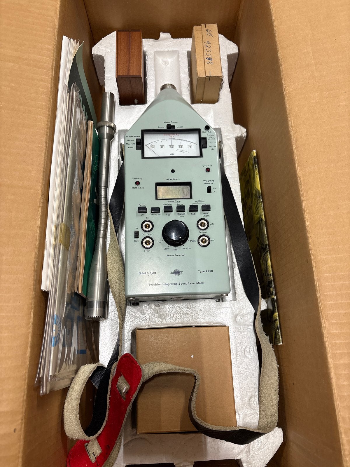 Brüel & Kjær Type 2218 Precisie Geluidsniveaumeter, Ophalen of Verzenden, Zo goed als nieuw, Geluid