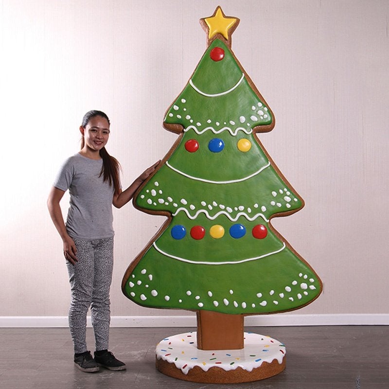Gingerbread Christmas Tree – Kerstboom beeld Hoogte 213 cm, Diversen, Ophalen, HorecaBeelden, Nieuw, HorecaBeelden