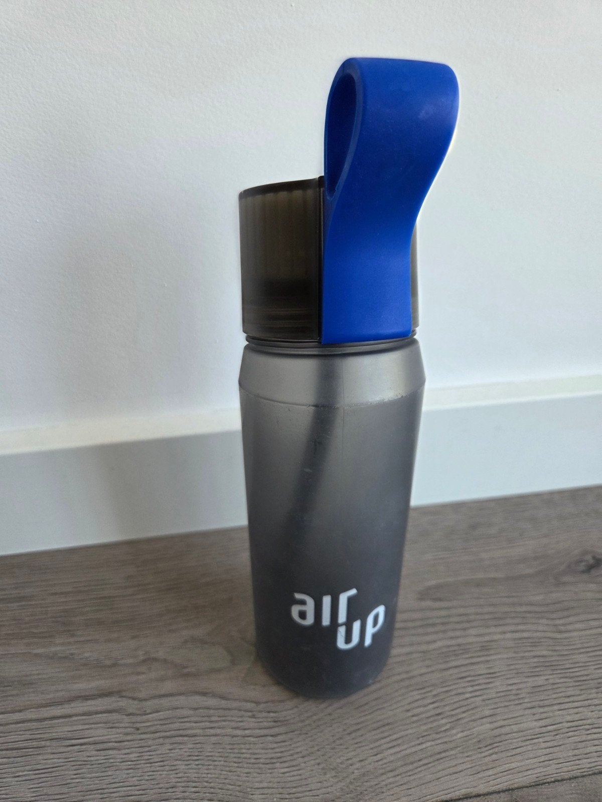 Zwart Blauwe Air up, Sport en Fitness, Bidons, Ophalen of Verzenden, Gebruikt