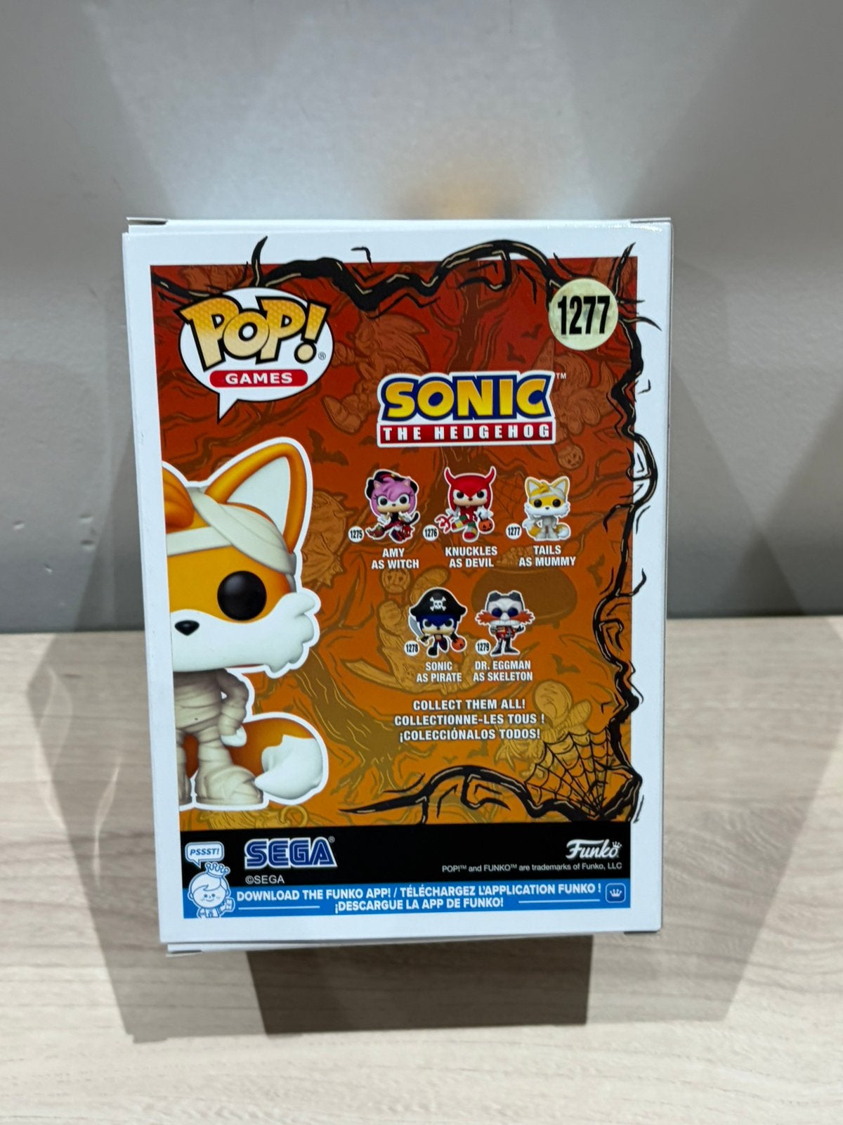 Funko Pop! Sonic the Hedgehog #1277 Tails as Mummy Halloween, Funko Europe, Ophalen of Verzenden, Zo goed als nieuw, 4th floor, 1 Queen Caroline St, London W6 9YN, Verenigd Koninkrijk