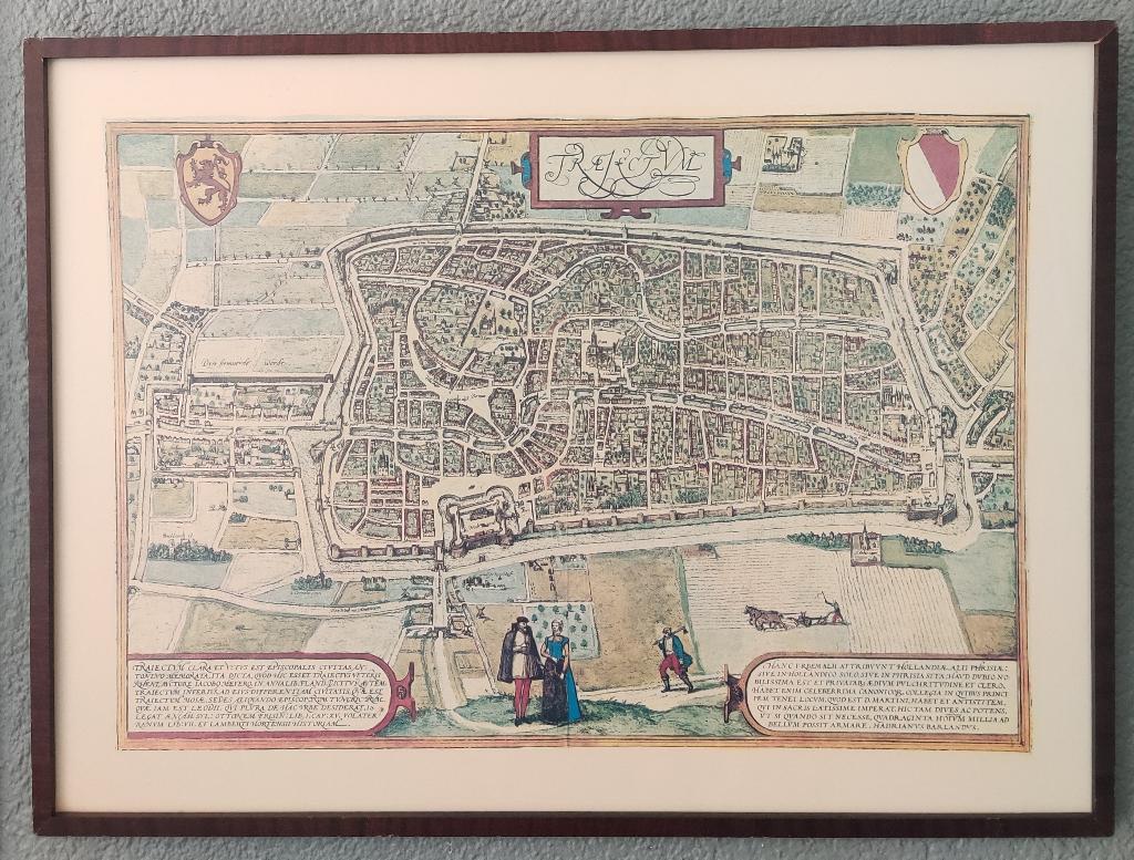 Historische stadsplattengrond van Utrecht en wereldkaar, Ophalen, 1800 tot 2000, Nederland, Landkaart