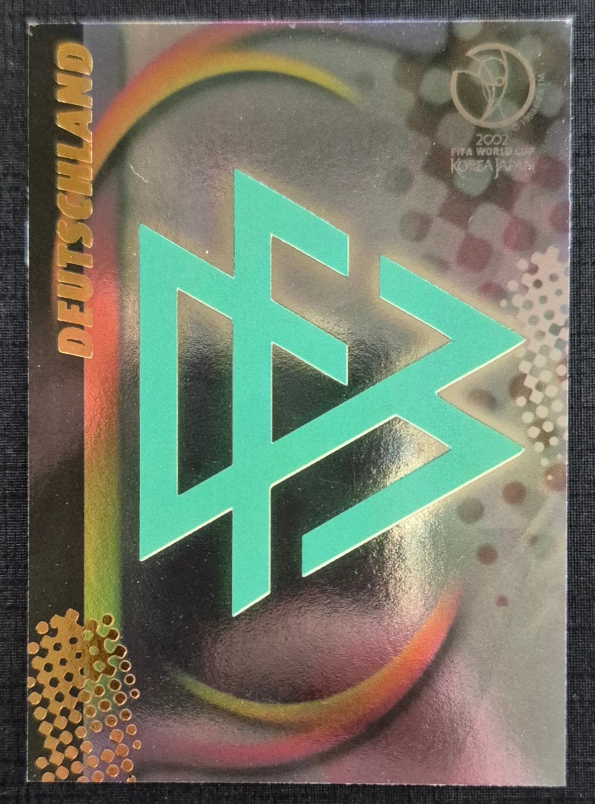 Panini embleem Duitse voetbalbond WK 2002, Verzamelen, Ophalen of Verzenden, Zo goed als nieuw, Buitenlandse clubs, Poster, Plaatje of Sticker
