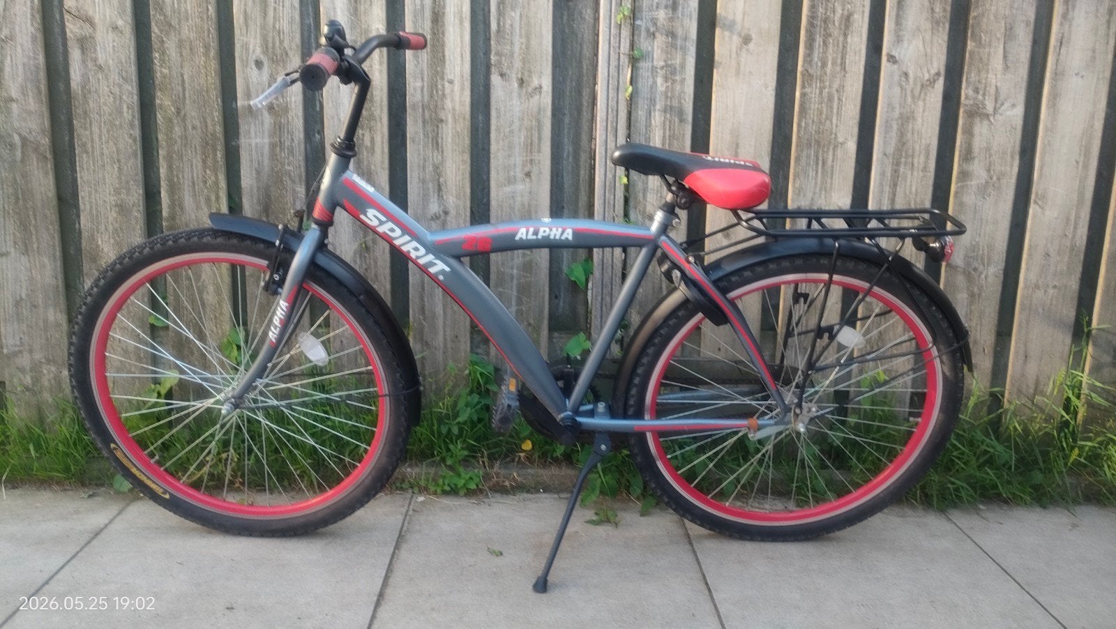 jongensfiets 26 inch terugtraprem en handrem, Ophalen, Gebruikt, 26 inch of meer, Handrem