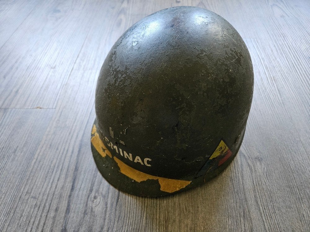 WWII MOH m1 helm liner, Verzamelen, Verzenden, Landmacht, Amerika, Helm of Baret