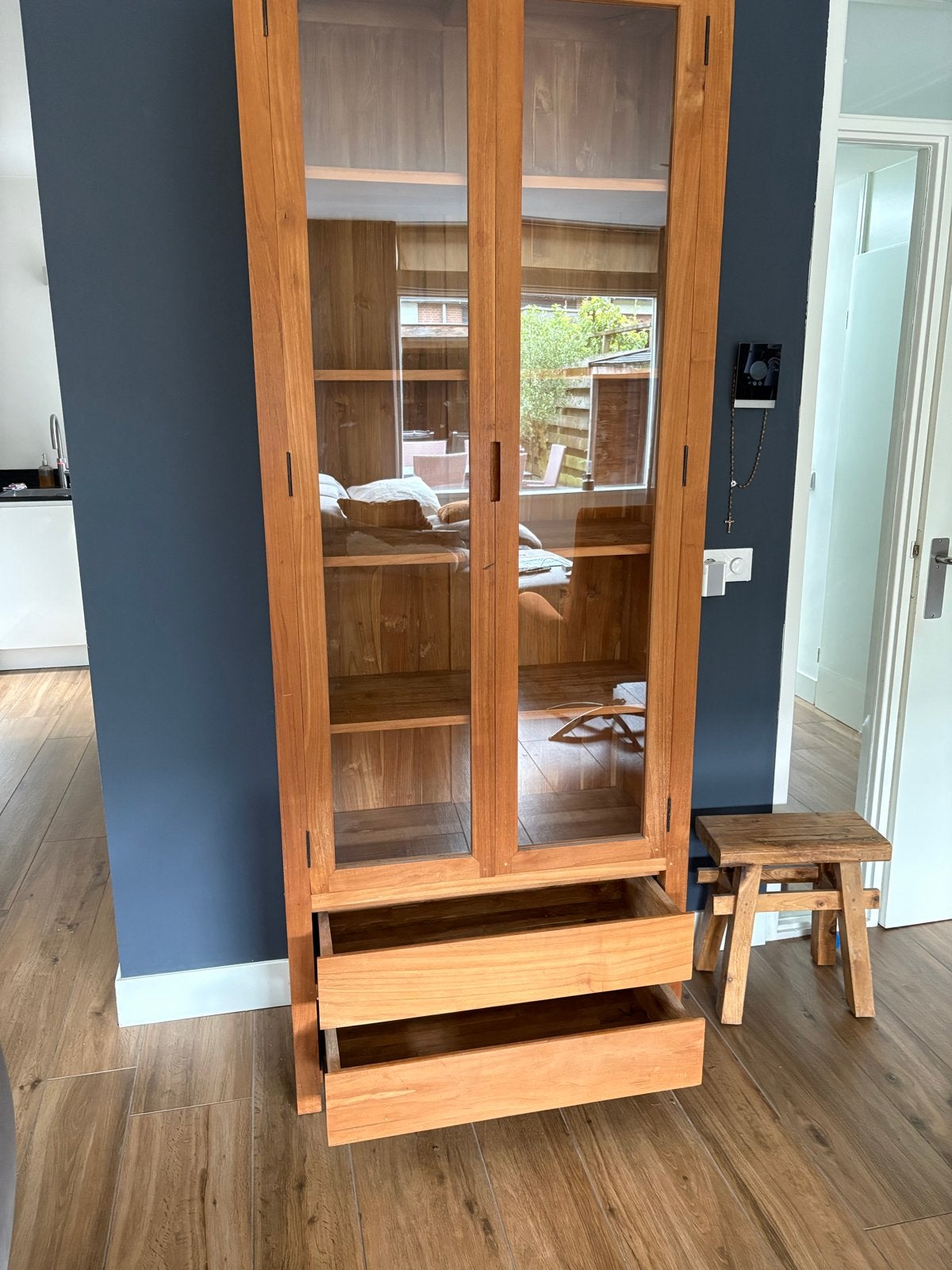 Buffet/servieskast met 2 lades - 180x85x38 cm, Huis en Inrichting, Kasten | Vitrinekasten, Ophalen, Gebruikt, 50 tot 100 cm, Met lade(s)