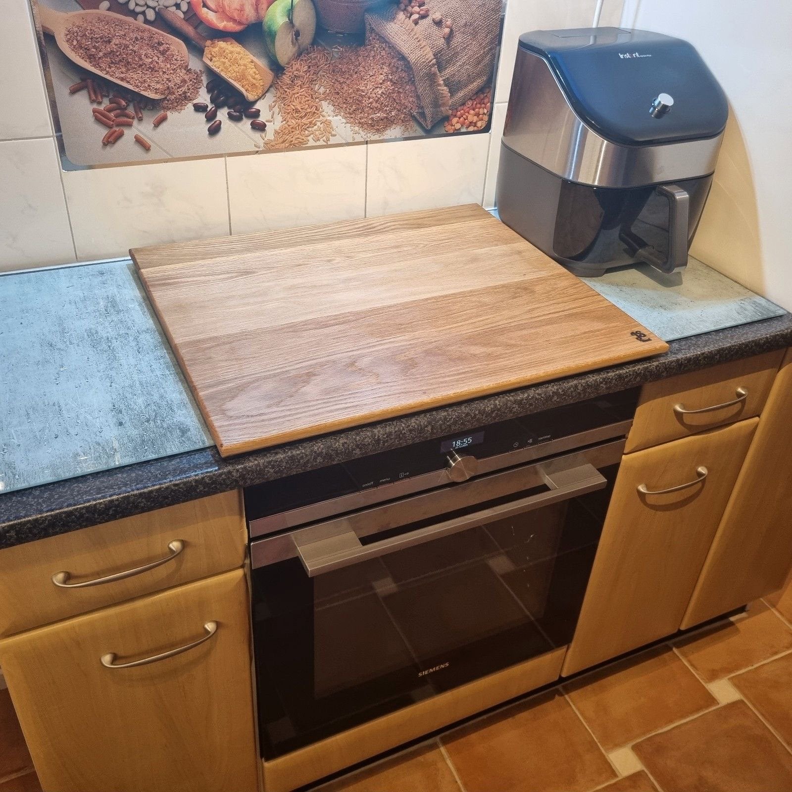 Beschermplaat inductie kookplaat, op maat handgemaakt, Overige typen, Ophalen of Verzenden, Nieuw, Hout