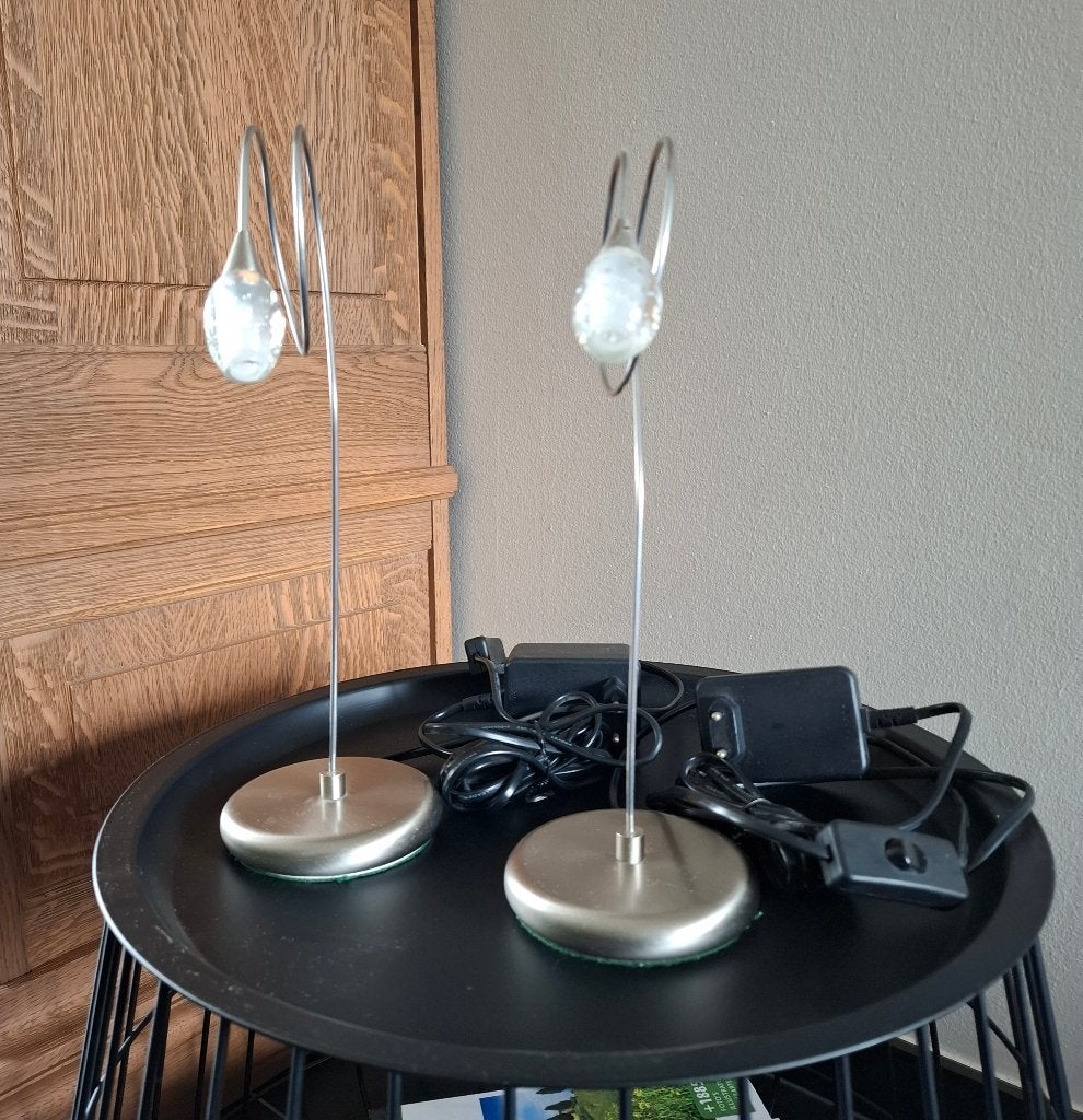 Schemerlampje / Bedlampje, Ophalen, Zo goed als nieuw, Glas, Modern