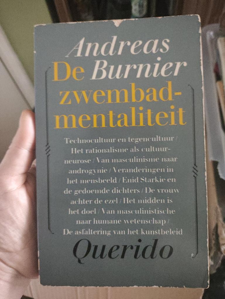 Andreas De Burnier - Zwembadmentaliteit, Boeken, Filosofie, Gelezen, Ophalen of Verzenden