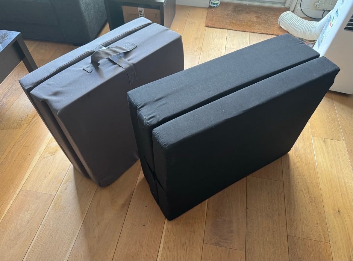 2x Opvouwbaar Matras - Logeermatras / Kampeermatras, Ophalen, Gebruikt, Eenpersoons, 190 cm of minder