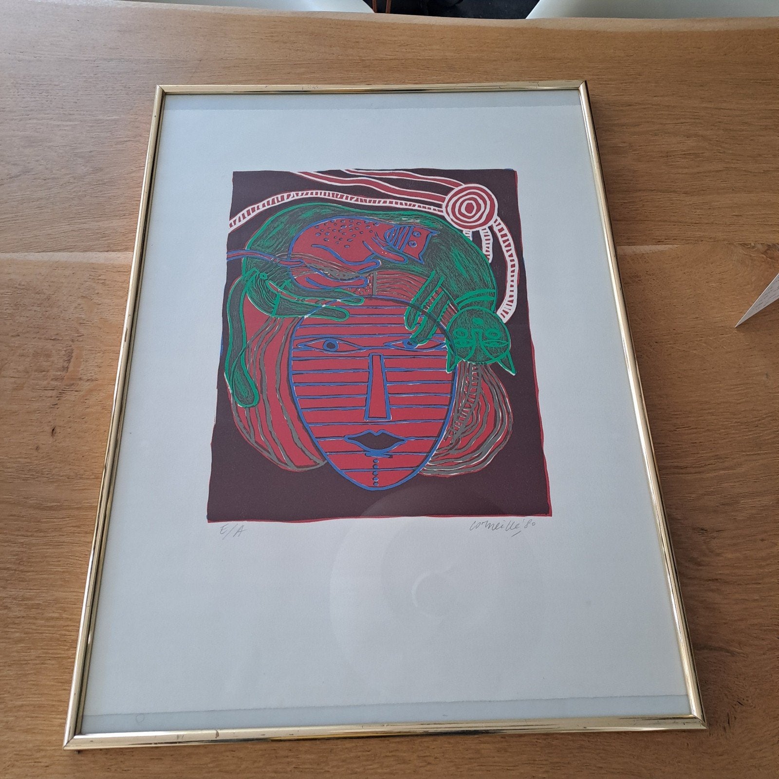 Corneille 1980 E/A - Le visage aux chats, Gelimiteerde oplage, Ophalen, Personages en Fantasiefiguren