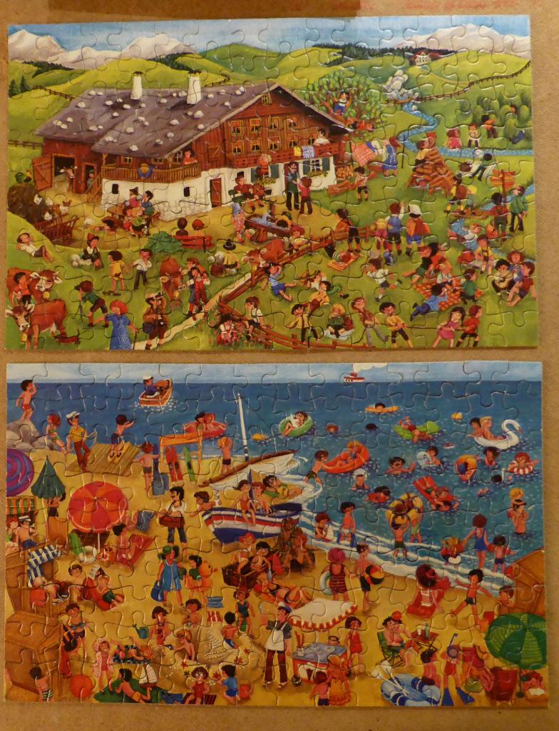 Leuke legpuzzel 2 in één 2/zijdig, Hobby en Vrije tijd, Ophalen of Verzenden, 500 t/m 1500 stukjes