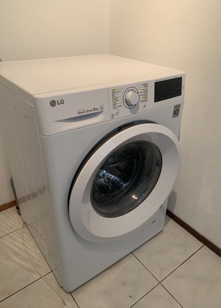 LG 8kg Wasmachine, Ophalen, Gebruikt, 85 tot 90 cm, 1200 tot 1600 toeren