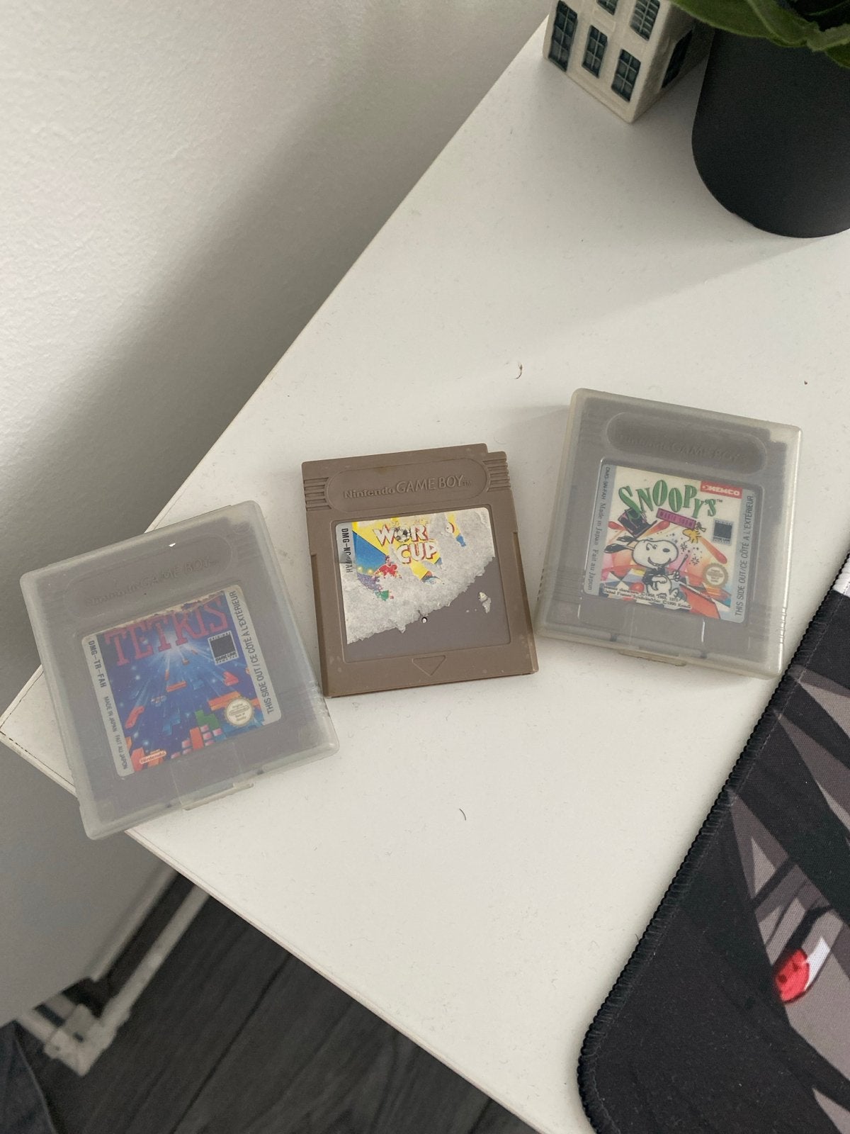 Game Boy SP Spellen: Tetris, World Cup, Snoopy's Magic Show, Ophalen of Verzenden, Gebruikt, Puzzel en Educatief