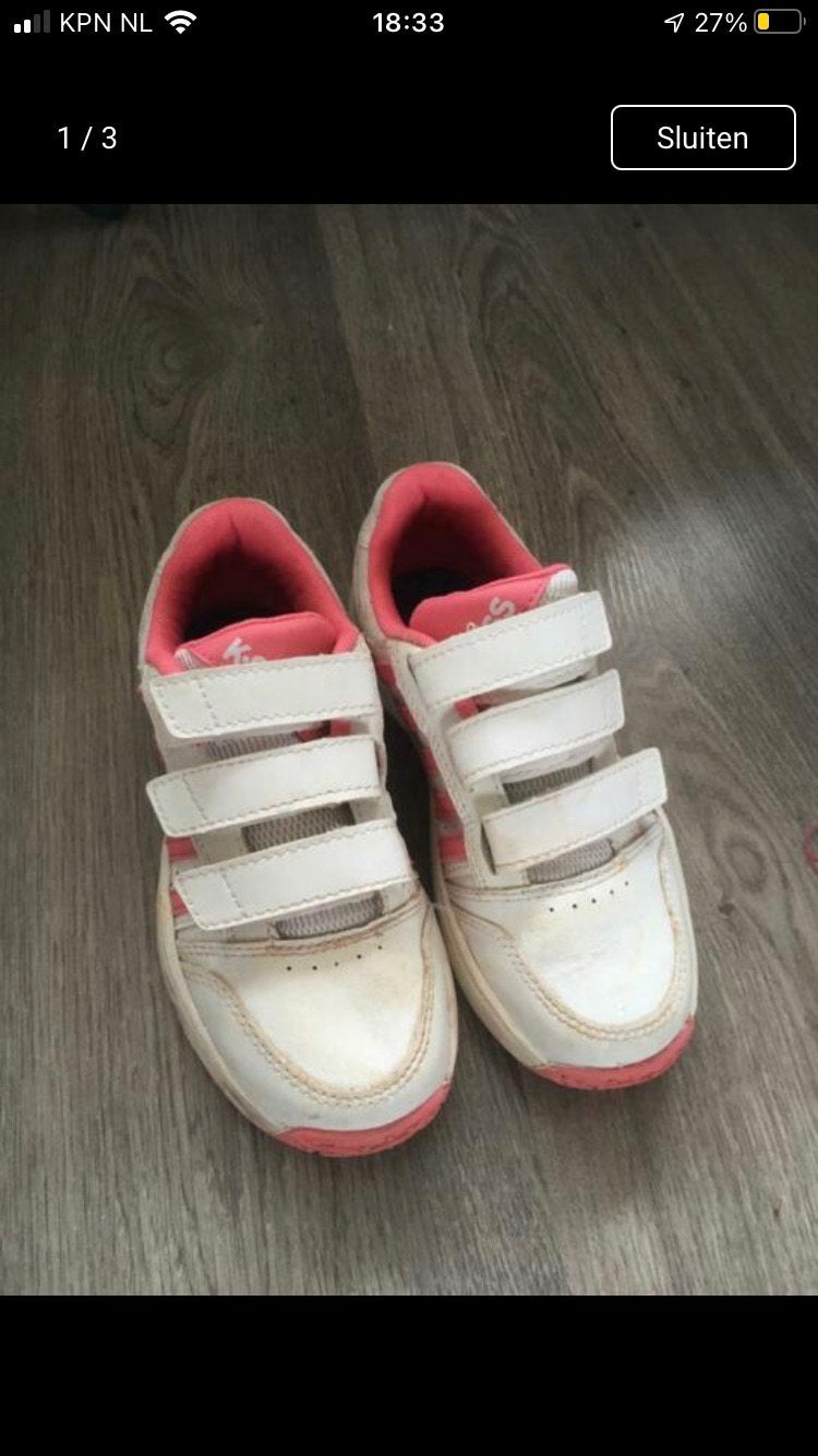 K-swiss meisjes tennisschoenen mt 32, Ophalen of Verzenden, Gebruikt, Meisje