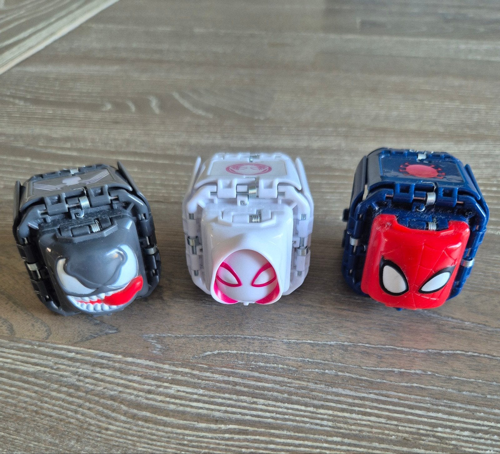 3 spiderman battle cubes, Ophalen of Verzenden, Gebruikt