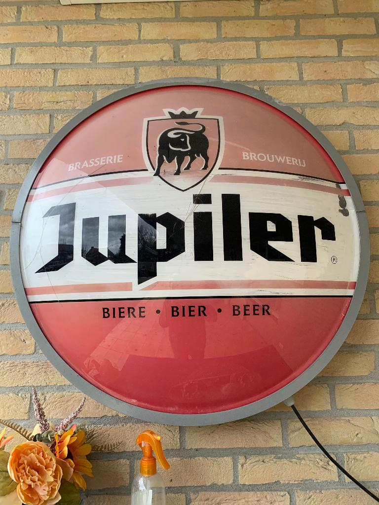Jupiler reclamebord, Verzamelen, Ophalen, Gebruikt, Reclamebord
