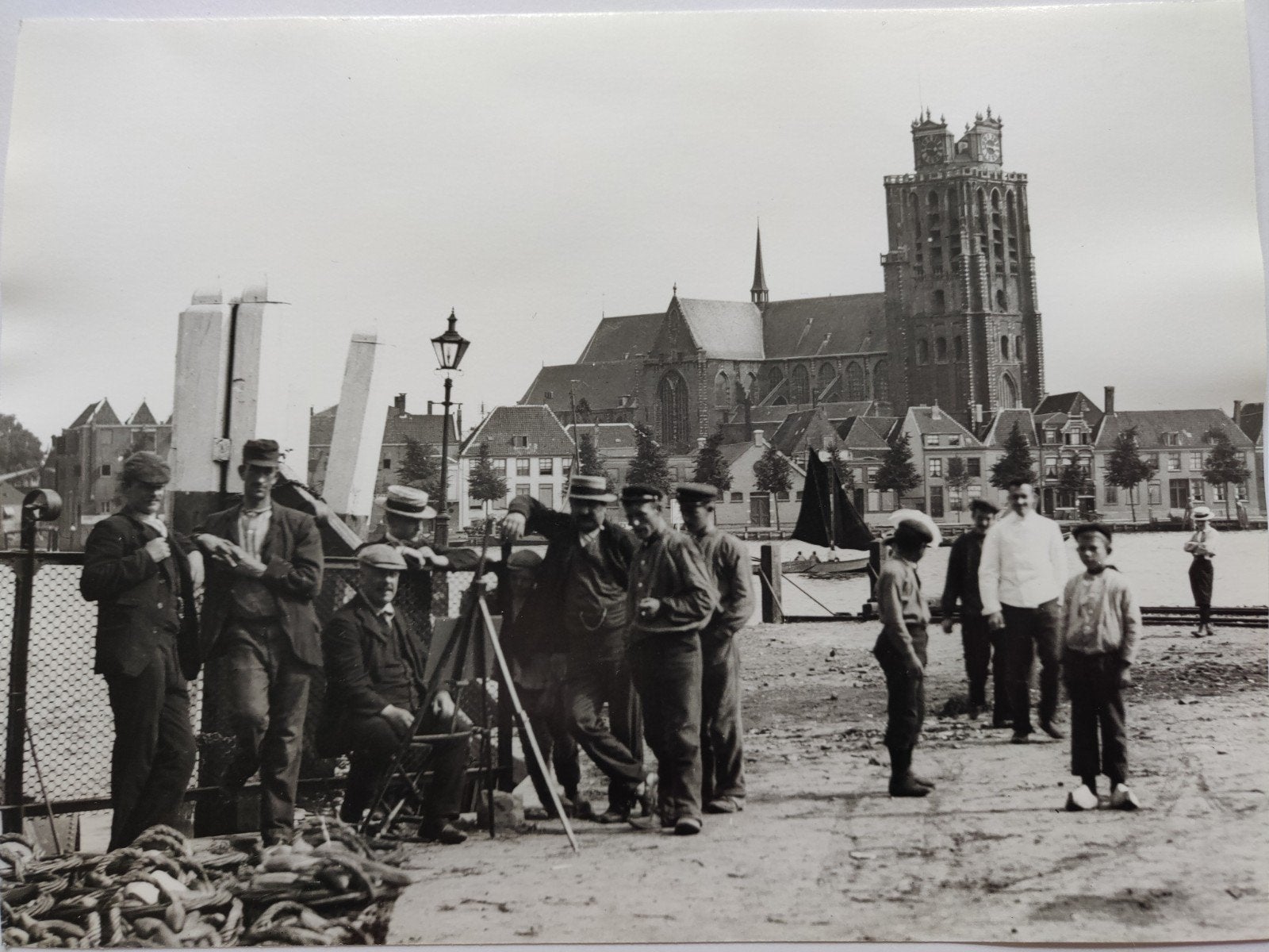 B507 Zwijndrecht Hooikade 23x17, Verzamelen, Foto's en Prenten, Gebruikt, Overige onderwerpen, Voor 1940, Ophalen of Verzenden