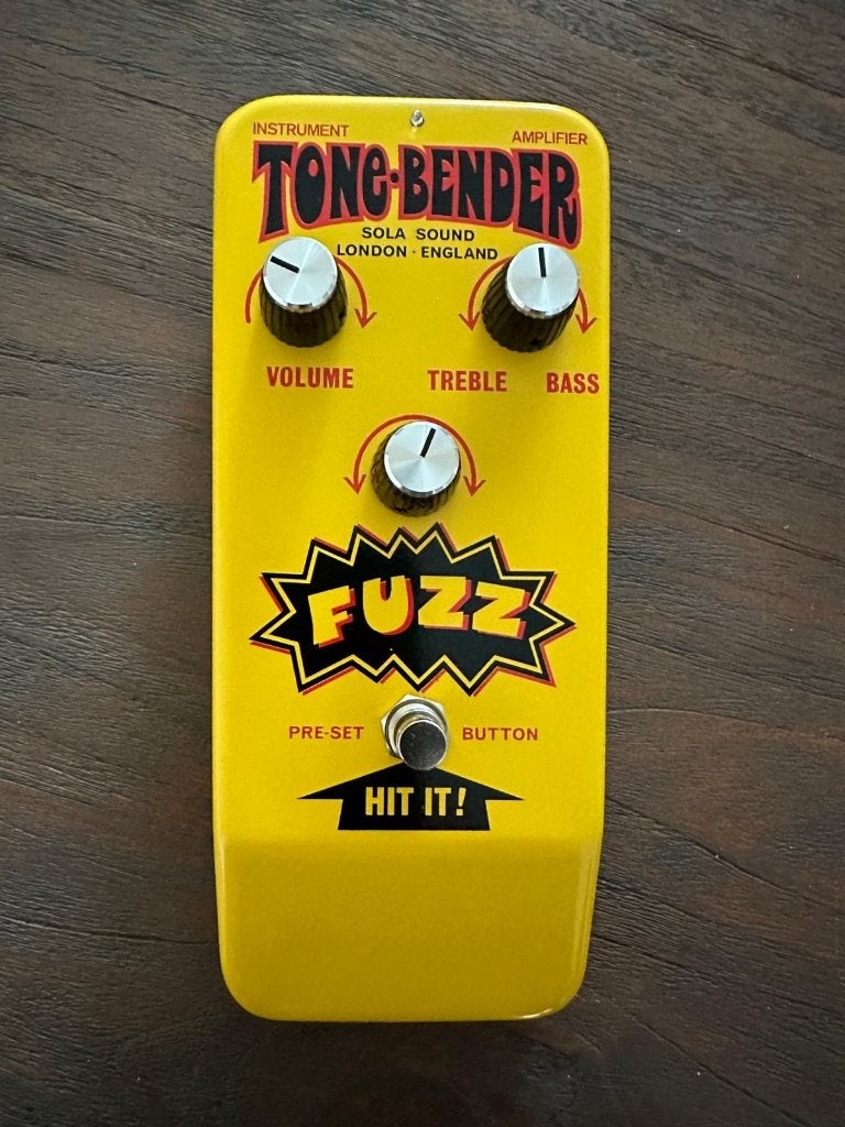 Sola Sound Tone Bender Fuzz Yellow, Muziek en Instrumenten, Ophalen of Verzenden, Nieuw, Distortion, Overdrive of Fuzz