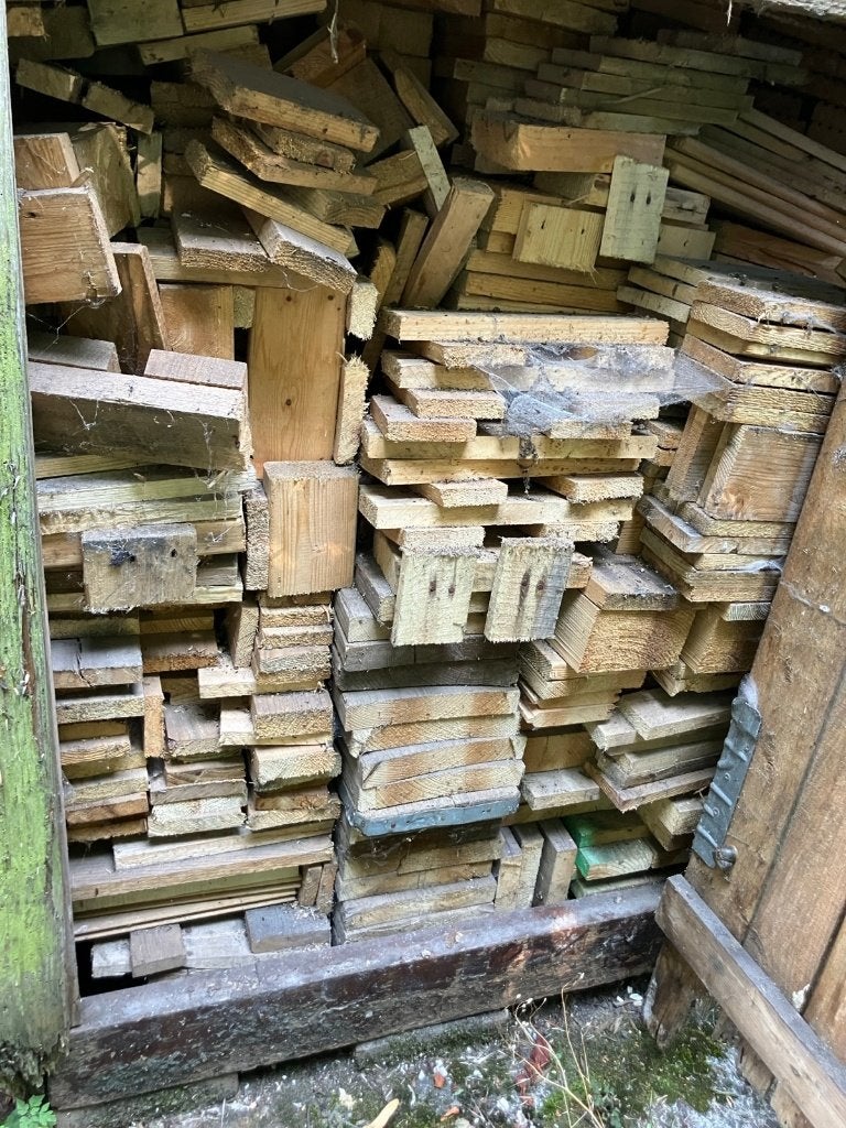 Een hoop brandhout / haardhout, 6 m³ of meer, Ophalen, Blokken