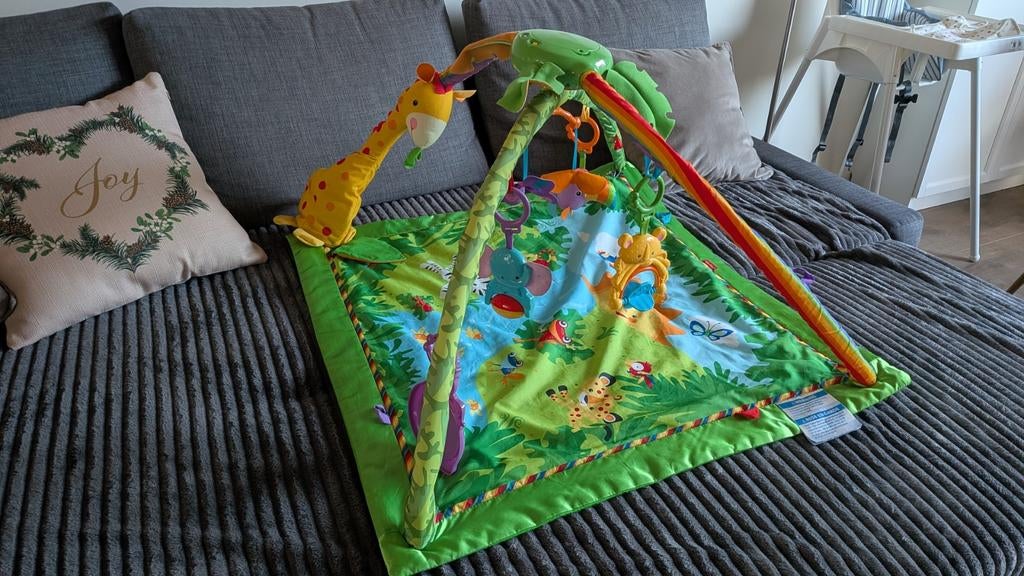 Fisher Price  RAINFOREST LUXE GYM  MELODIETJES EN LICHTJE, Kinderen en Baby's, Speelgoed | Fisher-Price, Ophalen, Gebruikt, Speelset