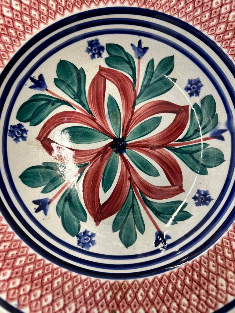 Boerenbont rijstschaal 30cm, decor 241A Societe Ceramique, Ophalen of Verzenden